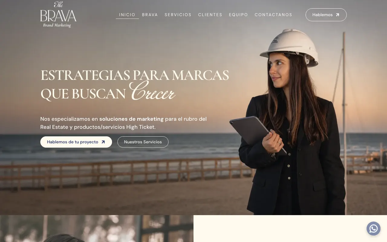Tela do The Brava Marketing